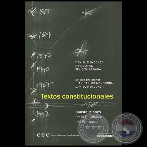 TEXTOS CONSTITUCIONALES - Estudio preliminar:  JUAN CARLOS MENDONÇA, DANIEL MENDONÇA - Año 2014